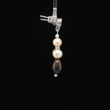 Boucles d'oreilles Perles d'Eau Douce Rosées & Perles Grises – Argent 925