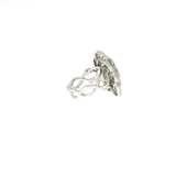 Bague Fleur Pavée – Argent 925 & Zirconiums – Création unique EVALA