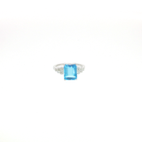 Bague Topaze naturelle & Diamants – Création unique EVALA
