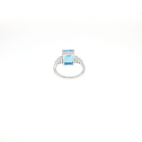 Bague Topaze naturelle & Diamants – Création unique EVALA