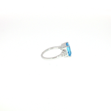 Bague Topaze naturelle & Diamants – Création unique EVALA