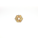 Bague Fleur en Citrines naturelles – Création unique EVALA