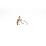 Bague Fleur en Citrines naturelles – Création unique EVALA