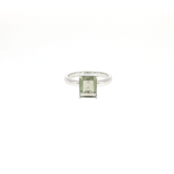 Bague Améthyste Verte Naturelle – Argent 925
