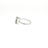 Bague Améthyste Verte Naturelle – Argent 925