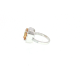 Bague Citrine Naturelle & Zirconiums – Argent 925