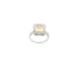Bague Citrine Naturelle & Zirconiums – Argent 925