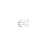 Bague double rang en argent et oxydes de zirconium – Taille 52