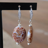 Boucle d’oreilles agate