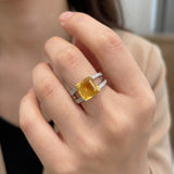 Bague Lumière de Citrine – Élégance solaire