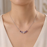 Collier Améthyste & Quartz Rose – Douceur & Élégance
