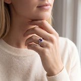 Bague Améthyste & Zirconiums – Argent 925