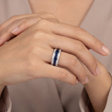 Bague Nuit d'Azur en saphir