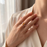 Bague Citrine naturelle – Création unique EVALA