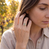 Bague Améthyste Verte Naturelle – Argent 925