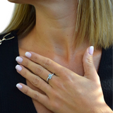 Bague Topaze Céleste Duo