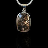 Pendentif quartz rutile tourmaline