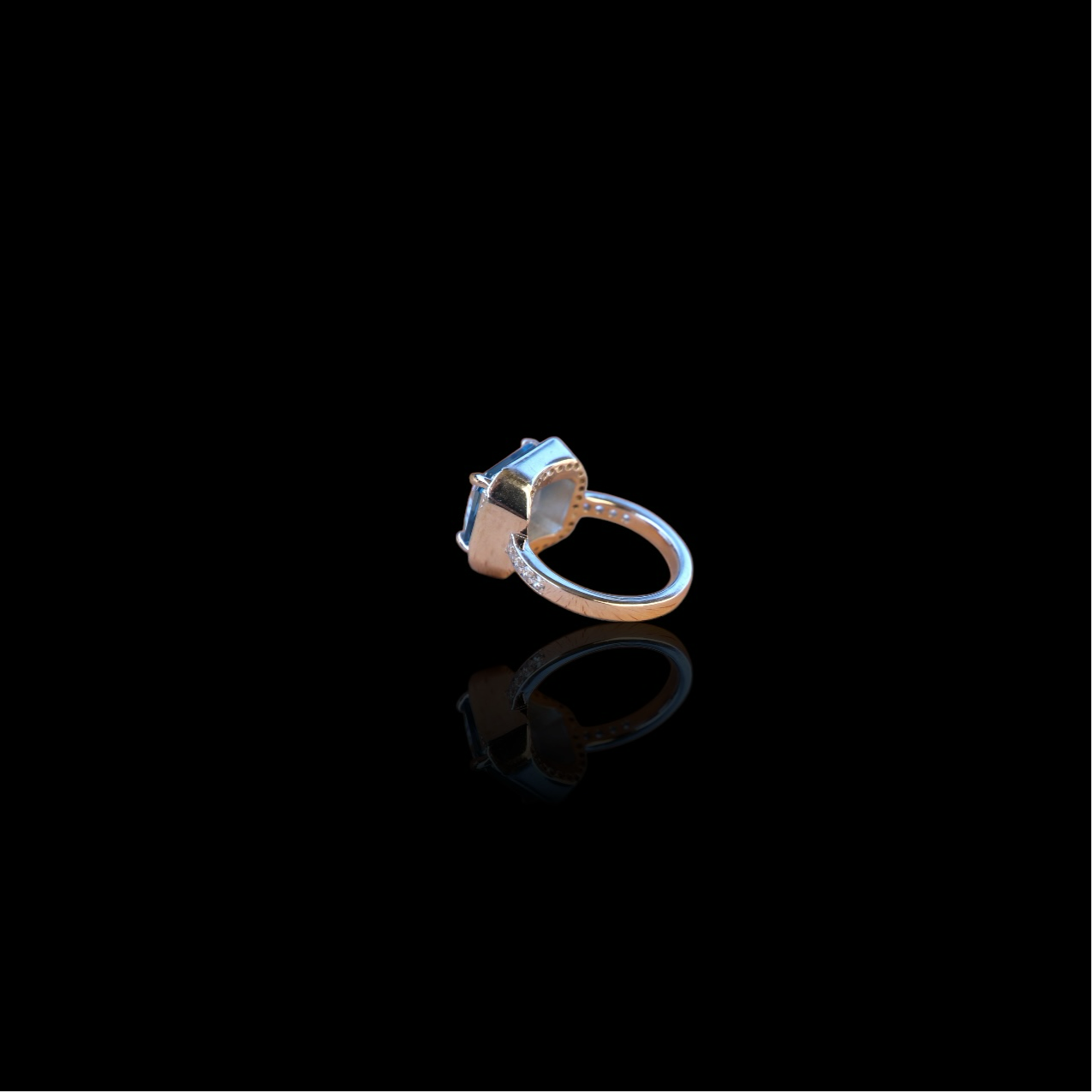 Bague "Eclat d'Azur" bague en topaze et zirconium argent 925