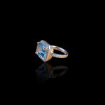 Bague "Eclat d'Azur" bague en topaze et zirconium argent 925