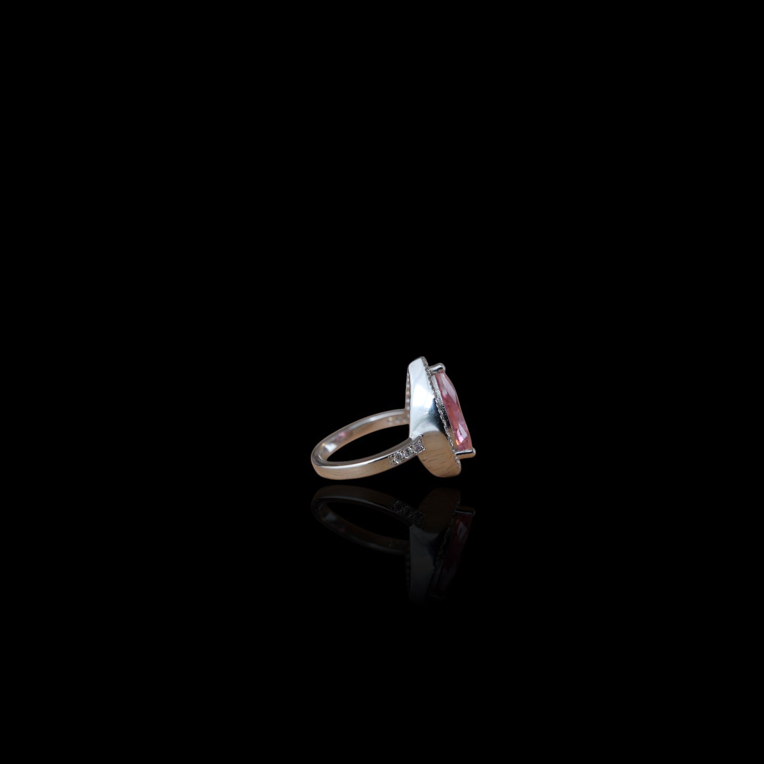 Bague "Imperial goutte d'améthyste rose" en argent 925