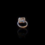 Bague en citrine 
, argent 925. Bague Soleil d'Or