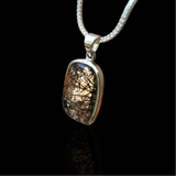 Pendentif quartz rutile tourmaline