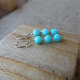 Boucles d’oreilles en amazonite
