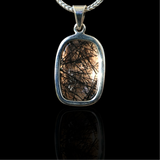 Pendentif quartz rutile tourmaline