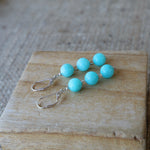 Boucles d’oreilles en amazonite 