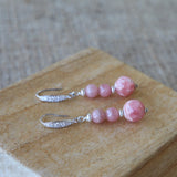 Boucles d’oreilles rhodocrosite