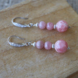 Boucles d’oreilles rhodocrosite