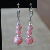 Boucles d’oreilles rhodocrosite
