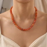 Collier Flaméa en agate feu