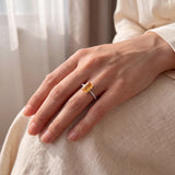 Bague Citrine naturelle – Création unique EVALA