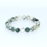 Bracelet d'agate tree/ mousse verte