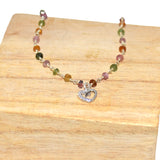 Collier " Tourma coeur"