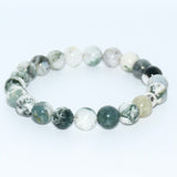Bracelet d'agate tree/ mousse verte