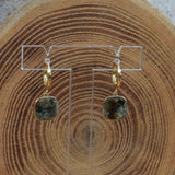 Boucles d'oreilles Divi turquoise