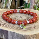 Bracelet Jaspe rouge amour