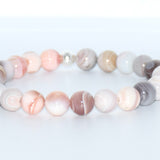 Bracelet d'agate rose