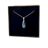 Collier unique labradorite