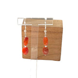 Boucles d'oreilles Agate feu