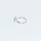 Bague "Bili" amazonite