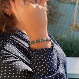 Bracelet en jaspe kambala et hématite argenté