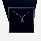 Collier " carré améthyste "