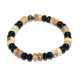 Bracelet jaspe paysage en rondelles