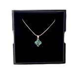 Collier fleur turquoise d'Afrique