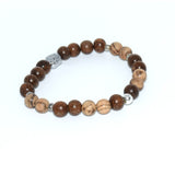 Bracelet bronzite / bois