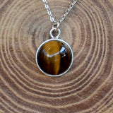 Pendentif "Carla oeil de tigre"