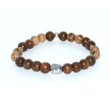 Bracelet bronzite / bois